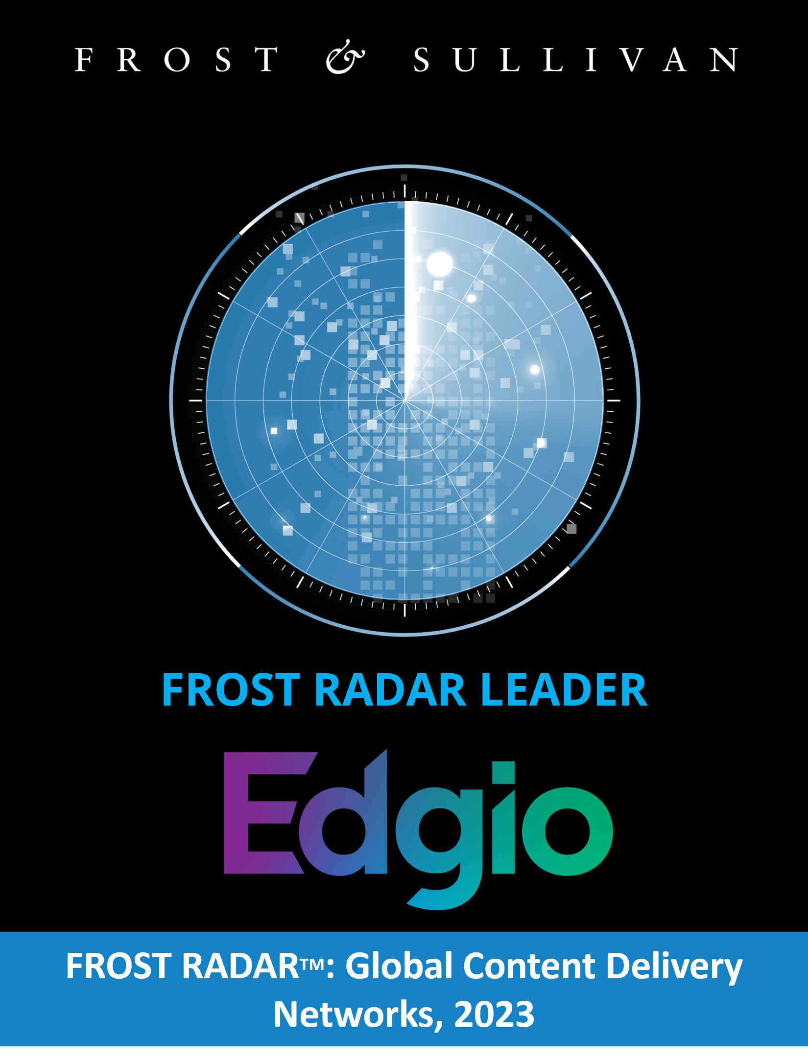 Edgio Frost Radar CDN Leadership Badge 2023